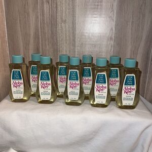 Vtg 70’s ALPHA KERI Bath Oil Nine 2 Fl Oz Travel Size Bottles 4" Tall